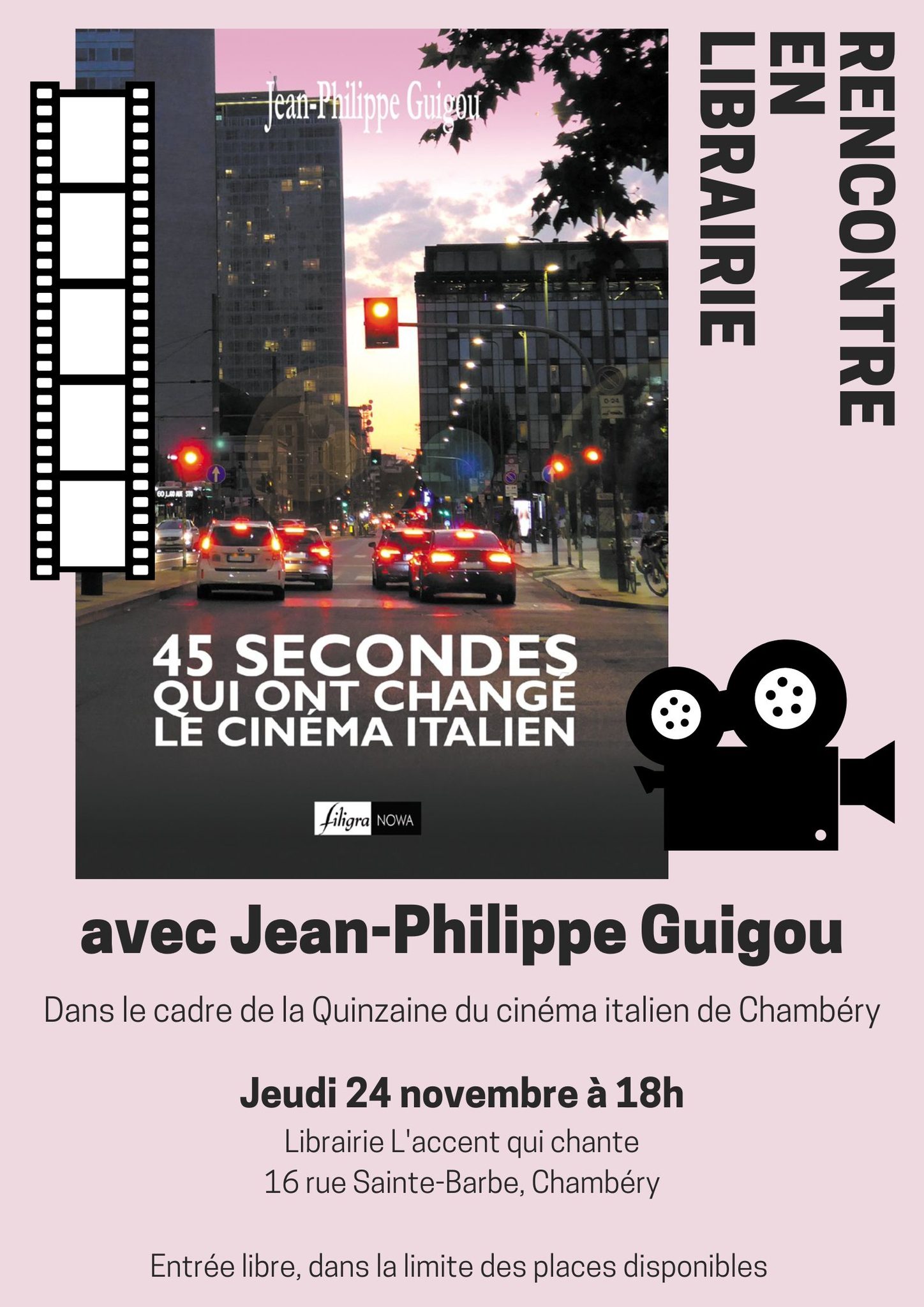 Jean-Philippe Guigou en dédicace au festival du cinéma italien de Chambéry