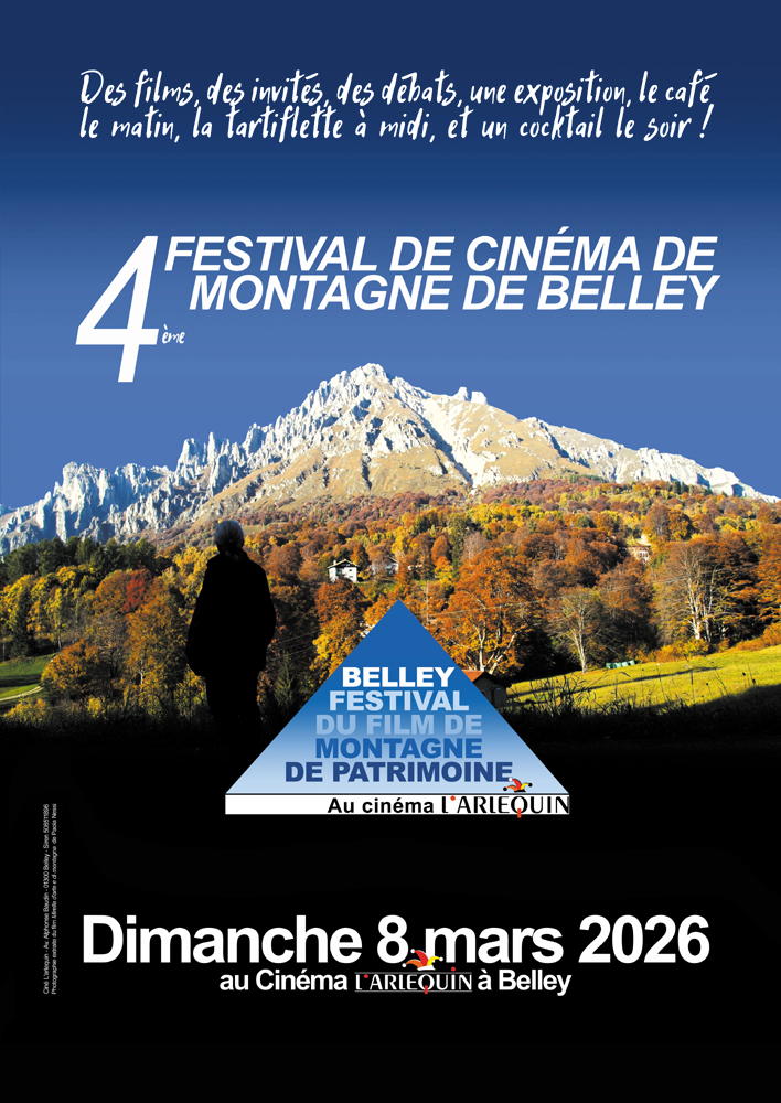 Programmation du Festival du Film de Montagne de Patrimoine de Belley.